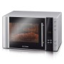 Severin MW 7775 forno a microonde Superficie piana Microonde con grill 30 L 900 W Nero, Argento (MW 7775) (MW7775)