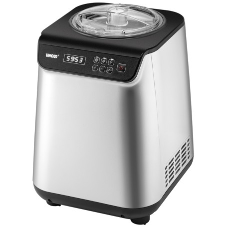Unold 48825 macchina per gelato Gelatiera compressore 1,2 L 135 W Nero, Argento (48825)