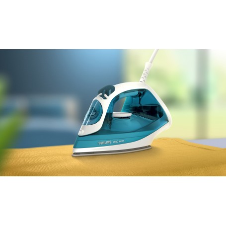 Philips 2000 series DST2020/90 ferro da stiro Ferro a vapore Piastra in Ceramica 2000 W Colore acqua