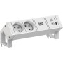 Bachmann Steckdosenleiste DESK2 white 2xUTE 902.3207 (902.3207)