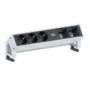 Bachmann DESK 2 prolunghe e multiple 3 presa(e) AC Nero, Bianco (902.209)