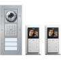 GIRA Video-Türsprechanlage Kabelgebunden Komplett-Set 2 Familienhaus Aluminium (49546)