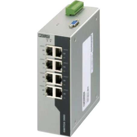Phoenix Contact Industrial Ethernet Switch - FL SWITCH 3008 2891031 24 V/DC Anzahl Ethernet Ports 8 (2891031)