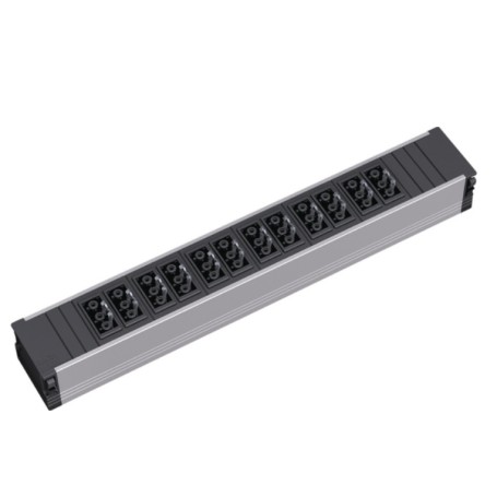 Bachmann 919.2002 prolunghe e multiple 12 presa(e) AC Nero
