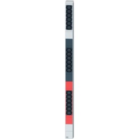 Steckdosenleiste vertikal 18 x C13, 3-phasig, Stecker CEE 16 A rot Hersteller: Bachmann (691785)
