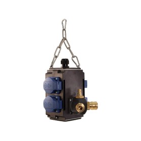 Bachmann Energy cube prolunghe e multiple 4 presa(e) AC Esterno Nero, Blu (349.301)