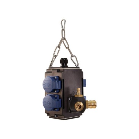 Bachmann Energy cube prolunghe e multiple 4 presa(e) AC Esterno Nero, Blu (349.301)