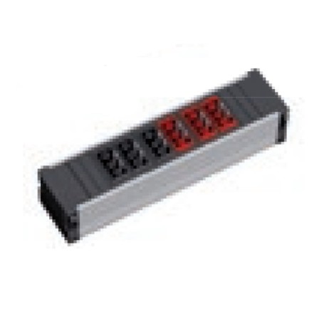 Bachmann 919.2001 prolunghe e multiple 2 presa(e) AC Interno Nero, Grigio
