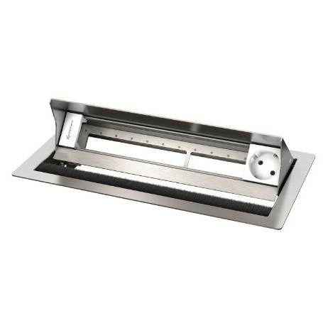 Kindermann 7492000061 cassetta di scarico Tipo F Acciaio inox, Bianco
