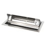 Kindermann 7492000061 cassetta di scarico Tipo F Acciaio inox, Bianco