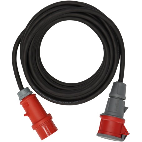 Brennenstuhl 1169370250 prolunghe e multiple 25 m Esterno Nero, Rosso