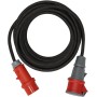 Brennenstuhl 1169370250 prolunghe e multiple 25 m Esterno Nero, Rosso