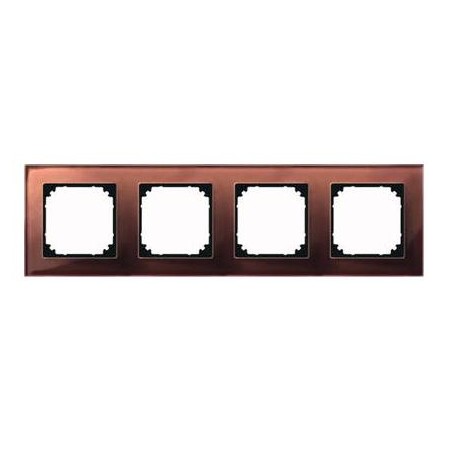 Merten 489415 Placca copripresa e copri interruttori Marrone