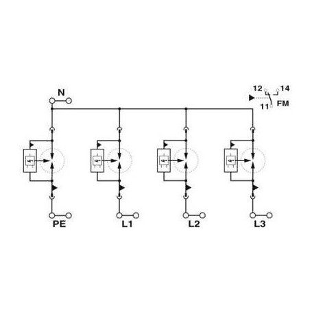 Phoenix FLT-SEC-P-T1-3S-440/35FM 2908264 Blitzstromableiter Typ 1 (2908264)