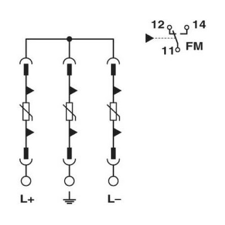 Phoenix Contact VAL-MS 1500DC-PV/2+V-FM 1033725 Überspannungsschutz-Ableiter (1033725)