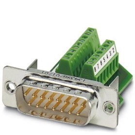 Phoenix Contact VS-15-ST-DSUB/16-MPT-0,5 cavo di collegamento D-SUB 15 Verde, Argento (1688078)