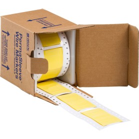 Brady PermaSleeve Giallo A bassa emissione di fumo e senza alogeni (LSZH), Poliolefine 50 pz (117858)
