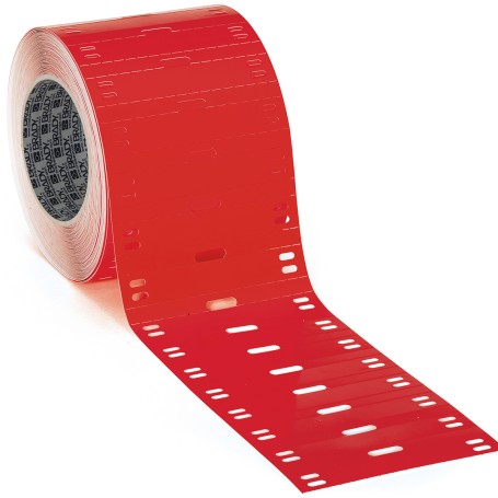 Brady THT-6010-7598-RD etichetta per stampante Rosso Etichetta per stampante non adesiva (196716)
