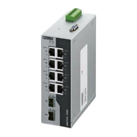 Phoenix Contact Industrial Ethernet Switch - FL SWITCH 4008T-2SFP 2891062 24 V/DC Anzahl Ethernet Ports 8 Anzahl LWL Por (289106