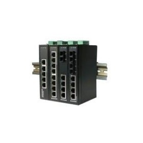MICROSENS Fast Ethernet Industrial Switch Entry Line - Switch - 8 x 10/100 - an DIN-Schiene montierbar (MS655140X)