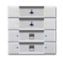 Busch-Jaeger 6127/02-83 Alluminio, Argento (2CKA006117A0211)