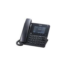 PANASONIC KX-NT680NE-B IP-Systemtelefon schwarz TFT LCD Farbdisplay 12 x 4 flex. Funktionst. Bluetooth EHS 2,5 mm Headset Buchse