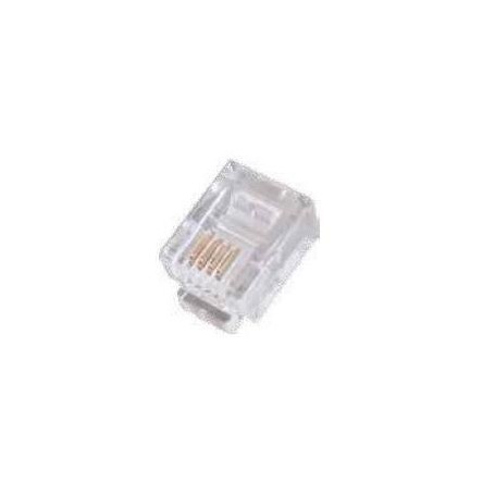 PLUG 6P4C CAT.3 CAVO PIATTO CF10 (WPC-MDP-642-3U-F06)