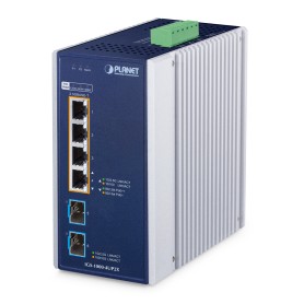 PLANET IGS-1000-4UP2X switch di rete 2.5G Ethernet (100/1000/2500) Supporto Power over Ethernet (PoE) Alluminio, Blu