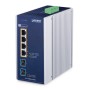 PLANET IGS-1000-4UP2X switch di rete 2.5G Ethernet (100/1000/2500) Supporto Power over Ethernet (PoE) Alluminio, Blu