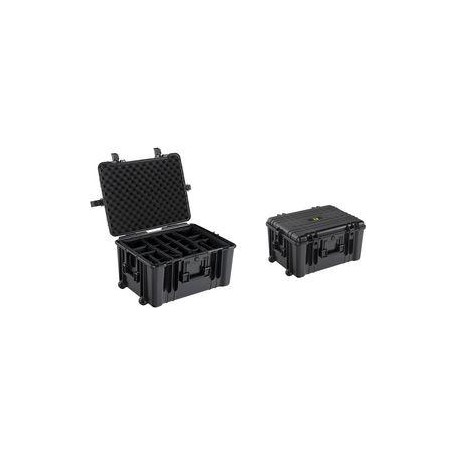 allit Universalkoffer DinoPlus Outdoor DR 26, schwarz aus schlagfestem Polypropylen (PP), mit Trennstegen, - 1 Stück (458865)