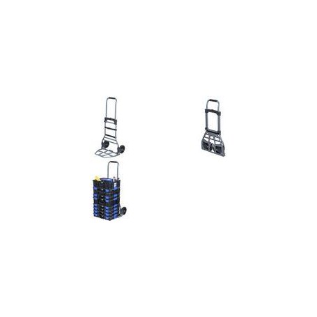 allit Transportkarre EuroPlus Roll it K110, schwarz Aluminium-Stahlrohr-Konstruktion, einklappbar, leicht - 1 Stück (454380)