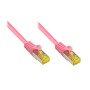 Alcasa 0.5m Cat7 RJ-45 cavo di rete Magenta 0,5 m S/FTP (S-STP) (8070R-005M)