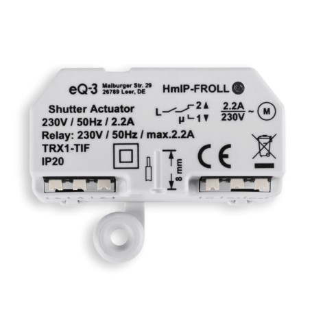 HomeMatic HmIP-FROLL accessorio saracinesca/persiana Trasmettitore Bianco (151347A0)