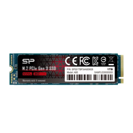 Silicon Power P34A80 1,02 TB M.2 PCI Express 3.0 NVMe SLC (SP001TBP34A80M28)