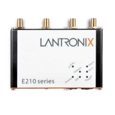 Lantronix E210 Standard router wireless Fast Ethernet Banda singola (2.4 GHz) 4G Nero, Arancione, Bianco (E214F002S)