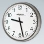 PEWETA 71.730.411 orologio da parete e da tavolo Rotondo Nero, Metallico, Bianco
