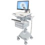 Ergotron SV44-1262-C carrello e supporto multimediale Alluminio, Grigio, Bianco Pannello piatto Carrello multimedi (SV44-1262-C)