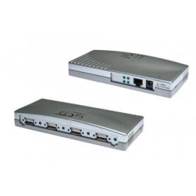EXSYS EX-6004 hub di interfaccia RJ-45 480 Mbit/s Argento