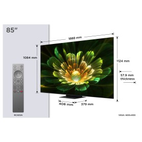 TCL C79K Serie Smart TV QD-MiniLED 4K 85" 85C79K, 144Hz, audio B&O, Dolby Vision IQ & Atmos, Google TV (85C89K)
