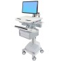 Ergotron SV44-12B1-C carrello e supporto multimediale Alluminio, Grigio, Bianco Pannello piatto Carrello multimedi (SV44-12B1-C)