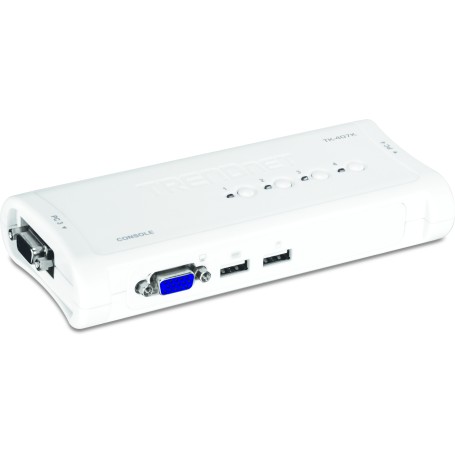 Trendnet TK-407K switch per keyboard-video-mouse (kvm) Blu (TK-407K)