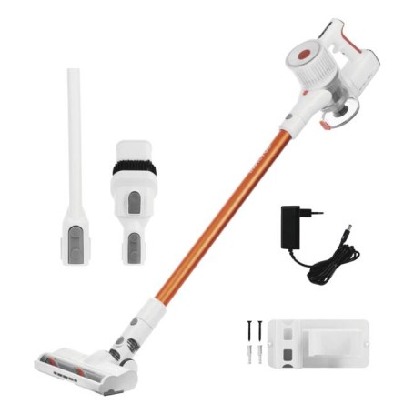 Genius Invictus X5 Facelift Scopa elettrica Batteria Secco HEPA Senza sacchetto 0,5 L Arancione, Bianco (06182)