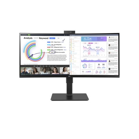 LG 34BQ77QC-B Monitor PC 86,4 cm (34") 3440 x 1440 Pixel UltraWide Dual Quad HD LCD Nero (34BQ77QC-B.AEU)