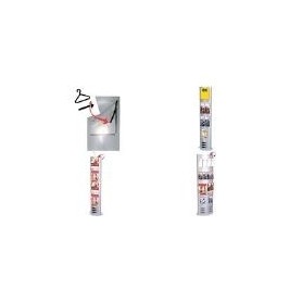 kerkmann Informations-Säule tec-art, breit, alusilber aus pulverbeschichtetem Stahl, doppelseitig nutzbar, - 1 Stück (6957)