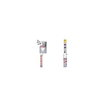 kerkmann Informations-Säule tec-art, breit, alusilber aus pulverbeschichtetem Stahl, doppelseitig nutzbar, - 1 Stück (6957)
