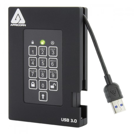 Apricorn Aegis Fortress 4 TB USB tipo A 3.2 Gen 1 (3.1 Gen 1) Nero (A25-3PL256-S4000F)