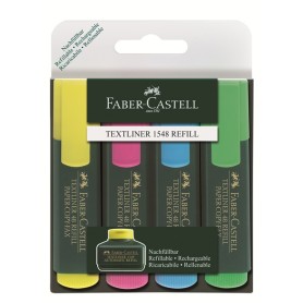 Faber-Castell TEXTLINER 48 evidenziatore 4 pz Rosa, Blu, Verde, Giallo (154804)