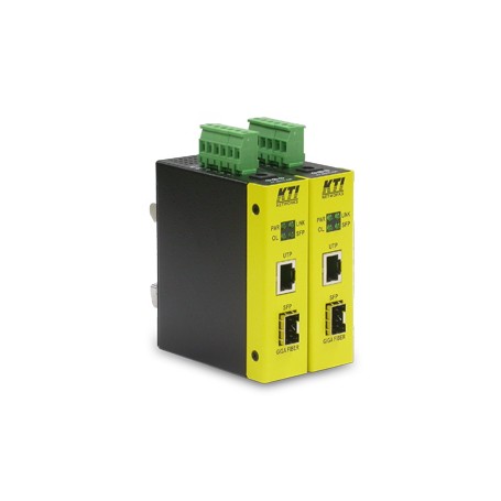KTI Networks KCD-400 convertitore multimediale di rete 1000 Mbit/s 1310 nm Modalità singola Nero, Giallo (KCD-400-LX)