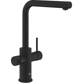 Rubinetto monocomando Grohe Blue Pure 30590KF0 - Bocchetta a L con doccetta estraibile, colore nero fantasma.