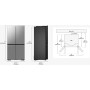 Samsung RM70F67RDREF Stand Side-by-Side, larghezza 91,2 cm, 669 L, NoFrost+, Wi-Fi, acciaio inossidabile